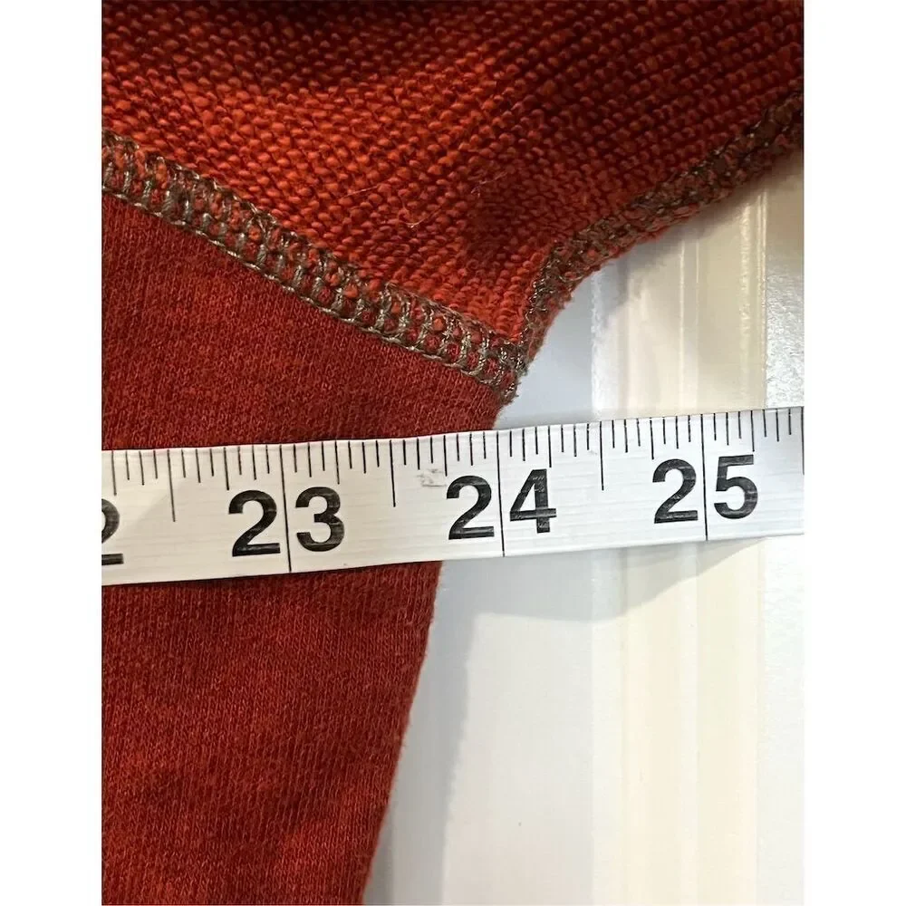 Tommy Bahama Men's Orange Quarter Zip Pullover Sweater Autumn Fall Comfy Cozy